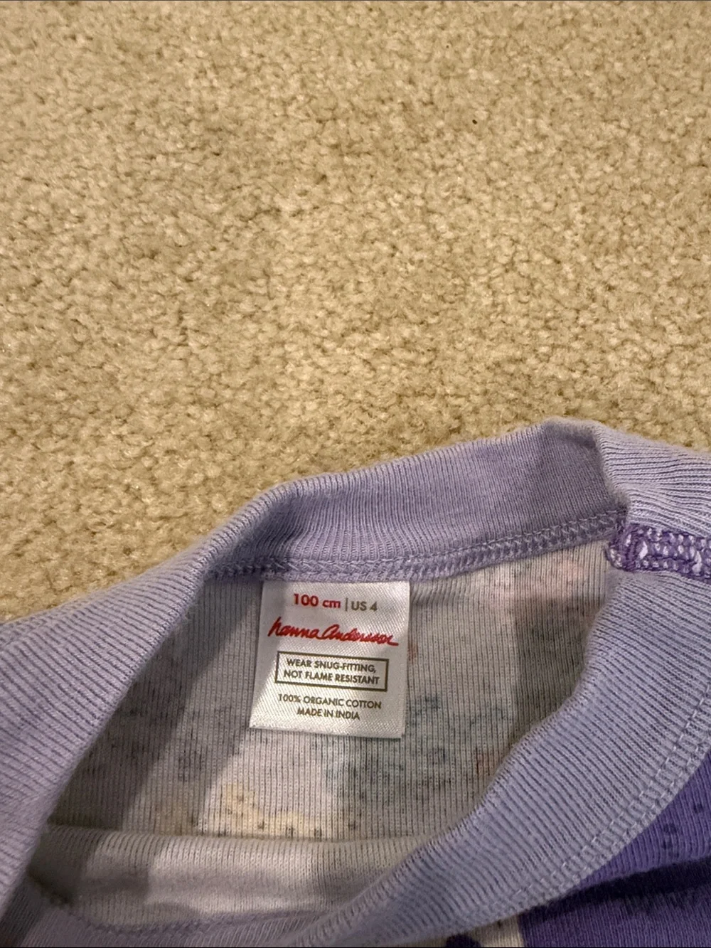 Hanna Andersson Purple Unicorn Floral Pajama Set